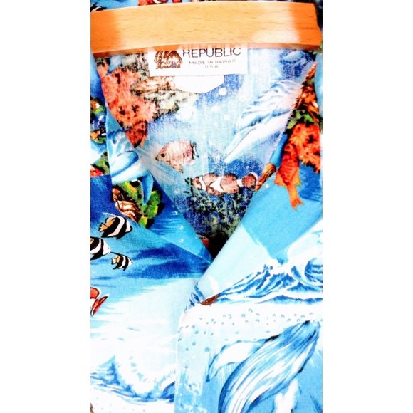 Kids Hawaiian short sleeve button down shirt - 4 toddler - Picture 3 of 4